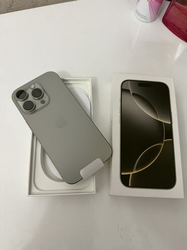 Apple iPhone: IPhone 16 Pro, 128 GB, Natural Titanium, Zəmanət, Simsiz şarj, Face ID — 3