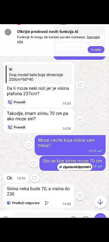 lidl cipelarnik akcija: -Cena je za beli sa slike u dimenzijama 70cm sirina 230 cm visina 40 — 9