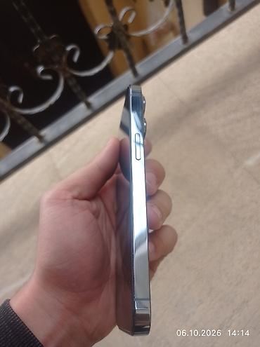 electronics iphone: IPhone 13 Pro, 128 GB, Sierra Blue, Barmaq izi, Face ID — 3