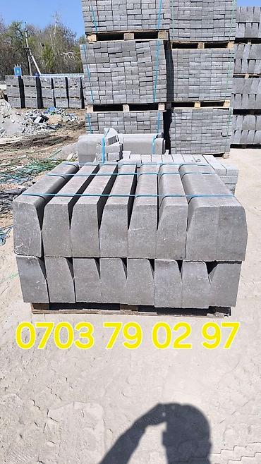 Дорожные бордюры: Дорожный бордюр, Прессованный, ЖБИ (Железобетонный), Новый — 2