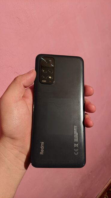 ноты на комузе: Xiaomi, Redmi Note 11, Б/у, 128 ГБ, цвет - Черный, 2 SIM