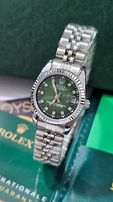 Aksesuarlar: Yeni, Qol saatı, Rolex, rəng - Yaşıl — 1