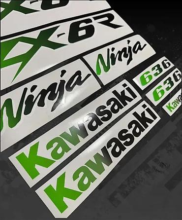 Delovi za motocikle: Nalepnice Kawasaki ZX6R Ninja Stikeri za motore - 2420 📌 Opis — 8