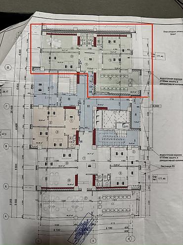 Коммерциялык мүлк: Ижарага Толугу менен кеңсе: 120 м², Ремонтсуз, Биринчи катар — 4