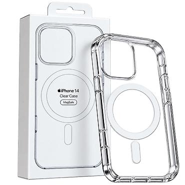 alfa: IPhone Kabro MagSafe – Şəffaf Premium Kabro, iPhone 14, 15, 16, 17, 18 — 3