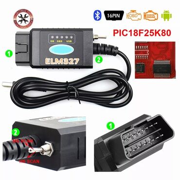 Другая автоэлектроника: Адаптер ELM 327 USB полупрофессиональный obd2 v.1.5 для ноутбука