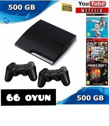 playstation 3 disk: PlayStation 3 konsollari ✓Xaricden gelir ✓Hamisi ela veziyyetde,hard