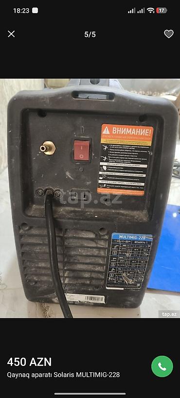 Qaynaq aparatı: Solaris MULTIMIG-228 (IGBT Inverter) Çoxfunksiyalı at lalafo.az — 4 Qaynaq aparatı: Solaris MULTIMIG-228 (IGBT Inverter) Çoxfunksiyalı — 4