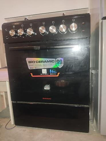 Газовые печи: Shivaki qaz plitəsi və soba kombi Qiymetde endirim olacaq. - 4 gözlü — 3