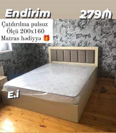 Çarpayılar: Yeni, İkinəfərlik çarpayı, Bazasız, Matras ilə, Siyirməsiz, Azərbaycan -da lalafo.az — 2 Çarpayılar: Yeni, İkinəfərlik çarpayı, Bazasız, Matras ilə, Siyirməsiz, Azərbaycan — 2