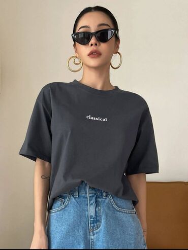 Футболки: Футболки Размер: оверсайз В наличии разные цвета и минималистические — 3