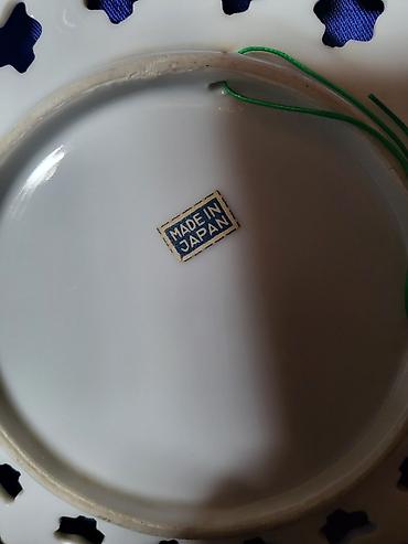 trampoline 366 cm: Tanjir nov za na zid, japanski porcelan iz 70ih. Micigen. Tanjir — 8