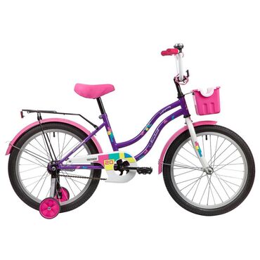Велосипеды: Детский велосипед Novatrack 20" TETRIS (фиолетовый) Детский велосипед