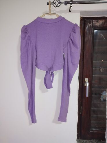 crop top new yorker: S (EU 36), Single-colored, color - Purple