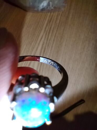 Prstenje: Ženski prsten, Handmade, Materijal: Kristal, Srebro — 9