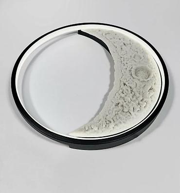 Бра и настенные светильники: Настенный светильник «Луна» с 3D-рельефом лунной поверхности - Тип — 8