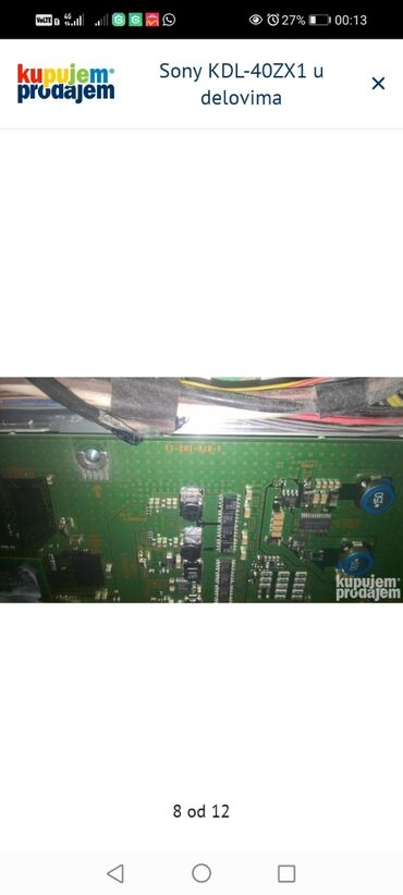 Aksesoari za TV i video: Sony KDL-40ZX1 u delovima SONY - DRIVER - A1566739A, 1-878-249-11 — 8