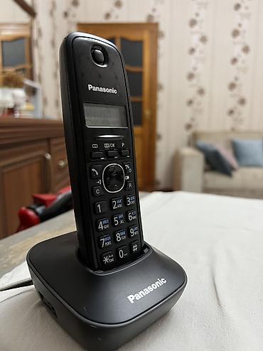 Stasionar telefonlar: Ev telefonu Panasonic,çox az işlənib təzə kimidir. 30 manata satılır — 1