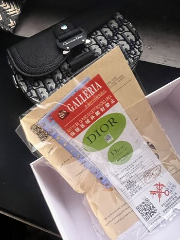 сумка женская кожа: Барсетка, Dior, Материал: Натуральная кожа, Регулируемый ремень, Оригинал, Съёмный ремень, Новый