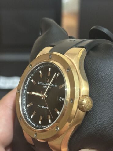 Qol saatları: İşlənmiş, Qol saatı, Bernhard Mayer, rəng - Qızılı — 2