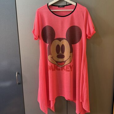 push up helanke za trening: Topshop L (EU 40), color - Pink, Oversize, Short sleeves