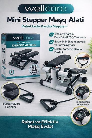 mini araba: Wellcare mini stepper məşq aləti, evdə rahat və effektiv kardio — 1