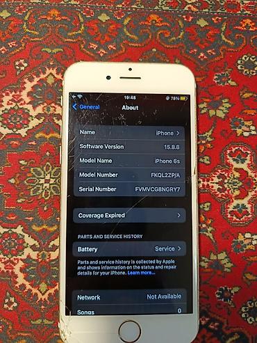 iphone 6s platasi: IPhone 6s, 16 GB, Qızılı, Barmaq izi — 8