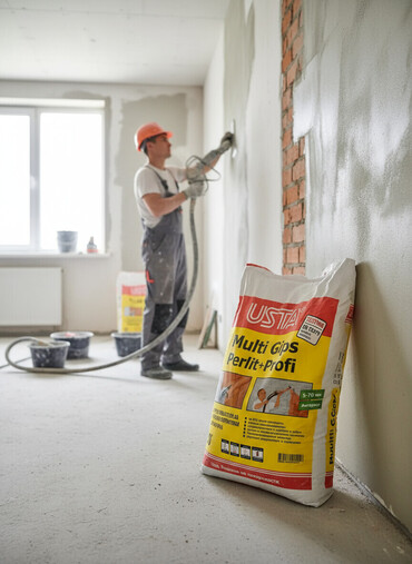 штыкатурка: Шыбак USTA, Гипс, Машиналык колдонуу менен, Универсалдуу