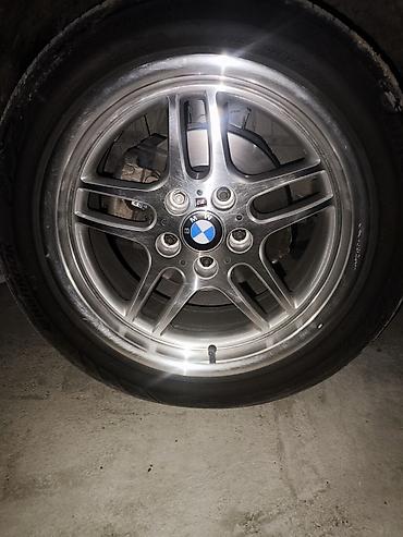 диски 16 железные: Литые диски BMW 37 стиль + шины Michelin разнаширокий - Оригинальные — 5