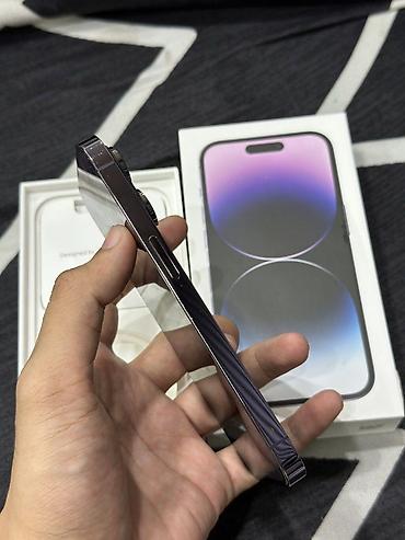 13 note pro: IPhone 14 Pro, 256 GB, Deep Purple, Simsiz şarj — 2