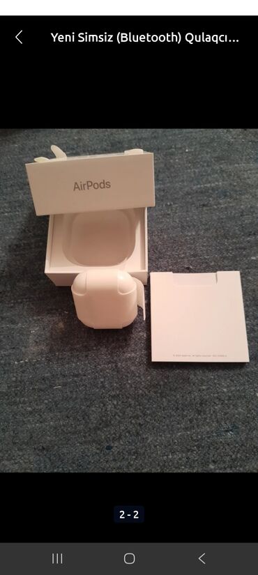 kondisionerlər yeni: Yeni Simsiz (Bluetooth) Qulaqcıqlar, Apple, rəng - Ağ
