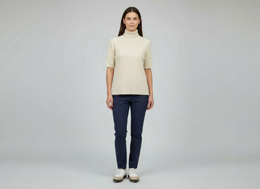 nylon sweter: Golf damski, rozmiar S