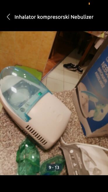 Inhalatori, nebulizatori: Inhalator kompresorski dobar Nebulizer sa novom maskom i rasprskivačem na lalafo.rs — 3 Inhalatori, nebulizatori: Inhalator kompresorski dobar Nebulizer sa novom maskom i rasprskivačem — 3