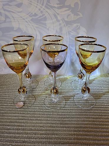 autima: Case kristal,Bohemija,rucni rad za zestoko pice 1950g+. Case — 8