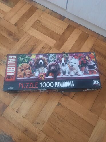 2000 elementli pazllar: 1000 parçadan ibarət bu panorama pazl itlərin təsvirlərini əks