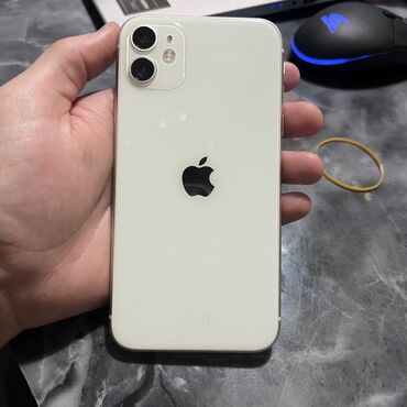 айфон 6 плюс с: IPhone 11, Колдонулган, 128 ГБ, Ак, Заряддоочу түзүлүш, Каптама, Кабель, 78 %