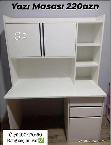 школьный стол: *Yazı masası ✨️ 220Azn* ✔️İstehsal Rusiya Laminat 18/lik qalinliqda — 1