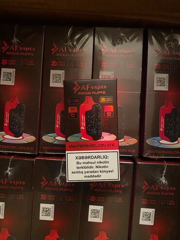 Qəlyan, vayp və aksesuarları: Af vapes 40k seriyası – 40.000 puff, type-c şarj, 2 rejim və dual mesh — 2