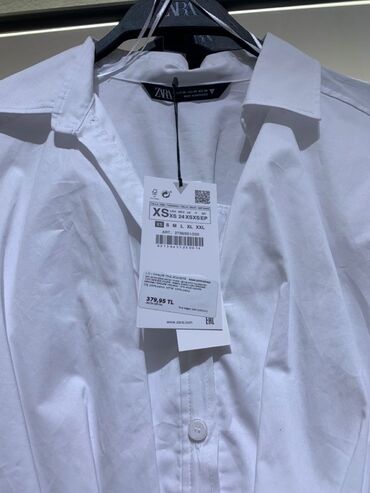 shirt: Zara, XS (EU 34), rəng - Ağ
