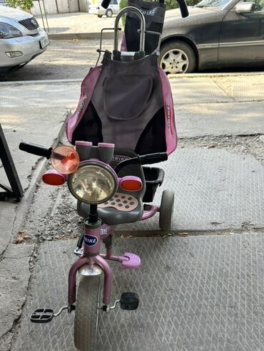 палатка домик для детей: Детский велосипед, 3-колесный, 1 - 3 года, Для девочки, Б/у