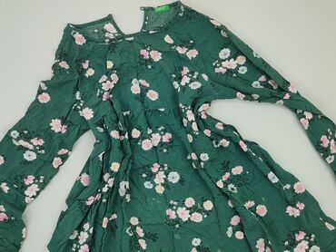 zielona sukienki damskie: Dress, S (EU 36), Benetton, condition - Good