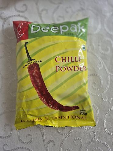 Qida məhsulları: Hindistandan Gətirilme Ədviyyatlar!Paprika- Deepak Chilli Powder –250 — 1