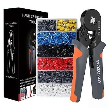 Klešta: KRIMP KLEŠTA ZA HILZNE 0.25-10MM2 + 2000 HILZNI | Vrlo kvalitetna — 3