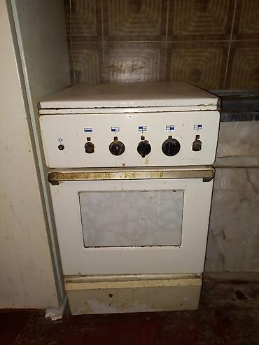Qaz plitəsi Ayrıca dayanan, 4 gözlü, İşlənmiş