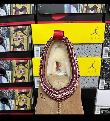 Papuče: UGG platforme papuče / klompe u camel boji, izrađene od mekog — 6