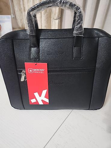 Ноутбуки и аксессуары: SKROSS Travel brendli şık iş çantası - Rəng: qara - Material — 1