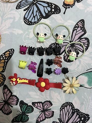 toy saç fasonlar: Hamısı 1 azn Plyuş örtüklü saç tutacağı və aksesuar dəsti - Yumşaq — 4