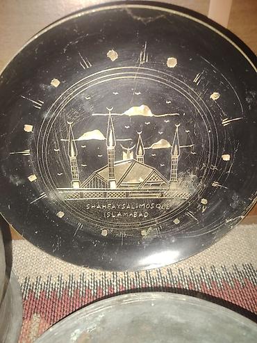 təzə dini şəkillər: Boşqablar, rəng - Qara, Metal — 3