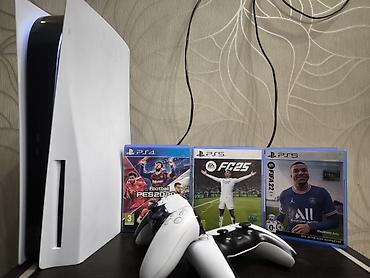 Видео оюндар жана приставкалар: PlayStation 5 Fat 3-ревизия В комплектацию входит: 2джойстика — 1