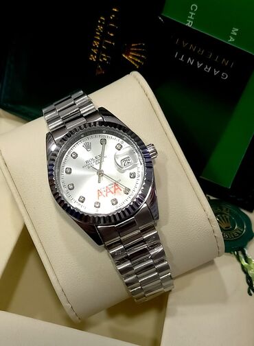 Qol saatları: Yeni, Qol saatı, Rolex, rəng - Gümüşü — 24